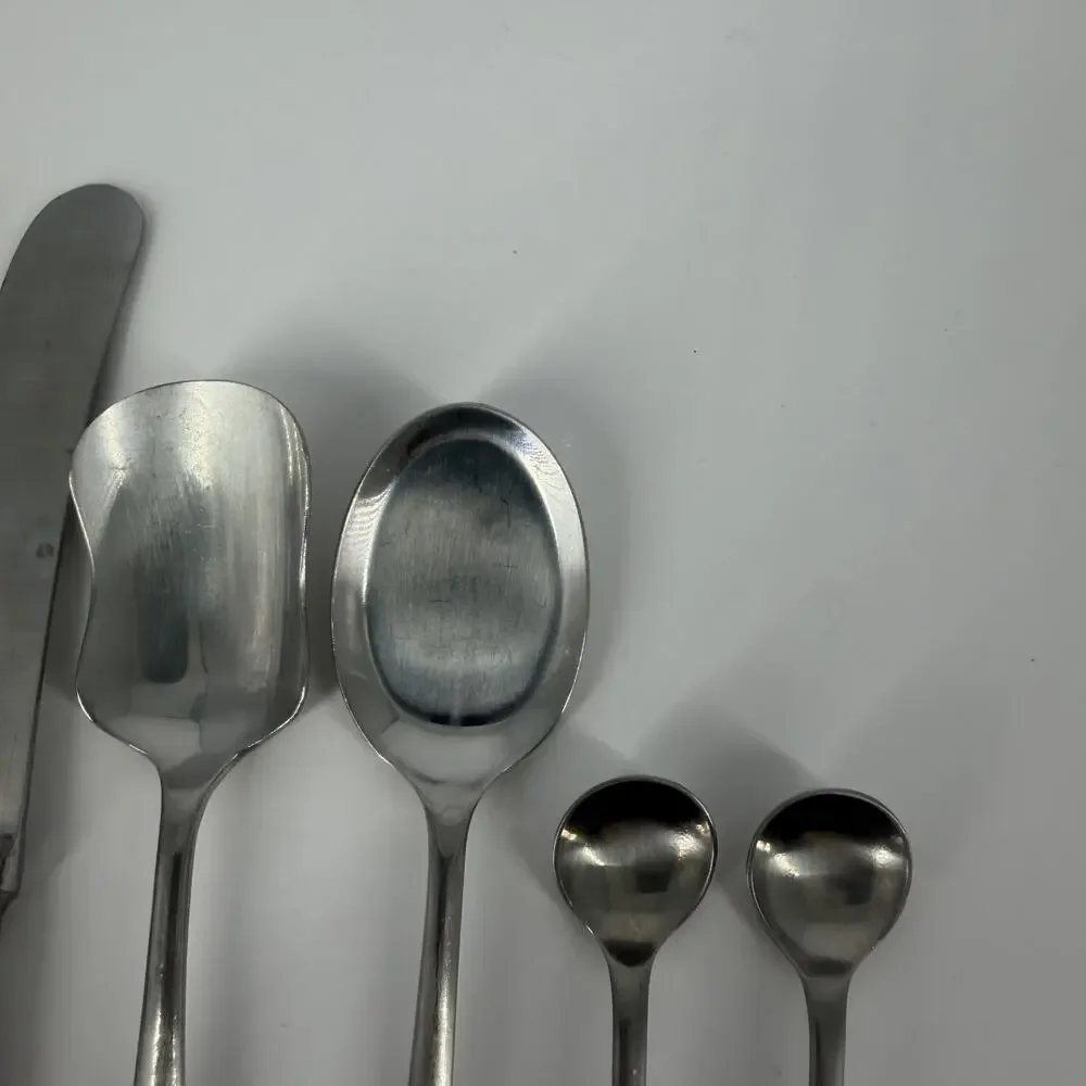 7X Serving Cooper Bros QUEEN ANNE Stainless England Fork Bonbon Sugars Spoons